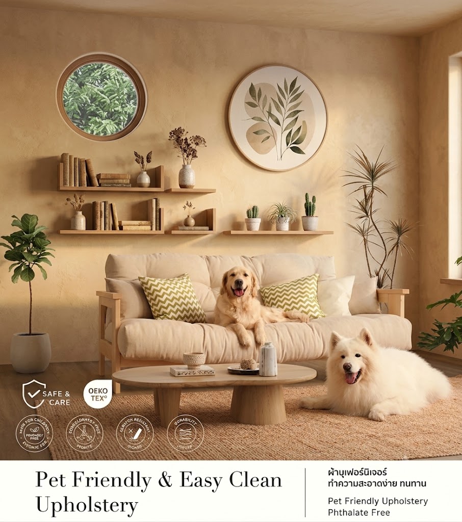 Pet Friendly & Easy Clean ผ้าบุเฟอร์นิเจอร์