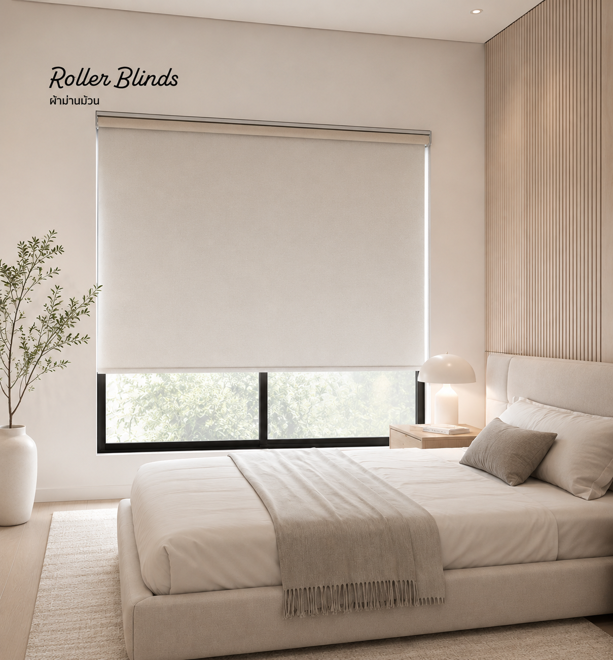 Roller Blinds Blackout 100% ผ้าม่านม้วน